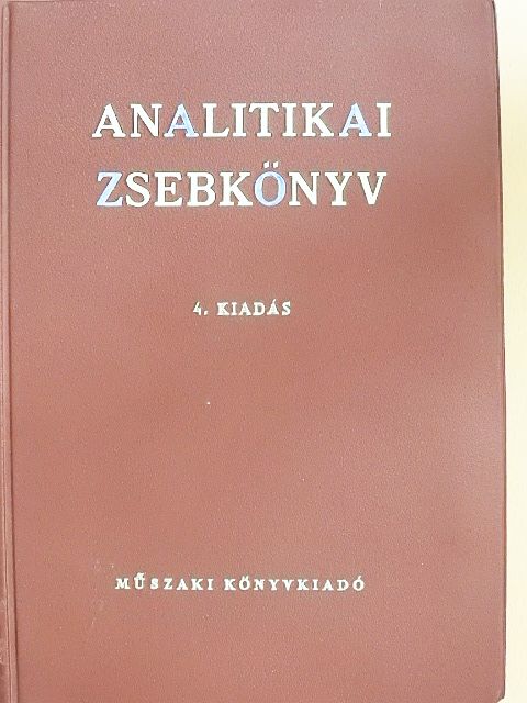 Dr. Bányai Éva - Analitikai zsebkönyv [antikvár]