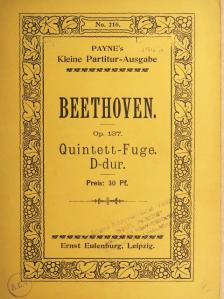 Beethoven - Quintett-Fuge D-dur [antikvár]