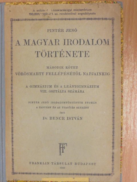 Dr. Bence István - A magyar irodalom története II. [antikvár]