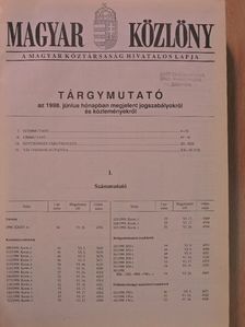 Magyar Közlöny 1998/46-57. [antikvár]