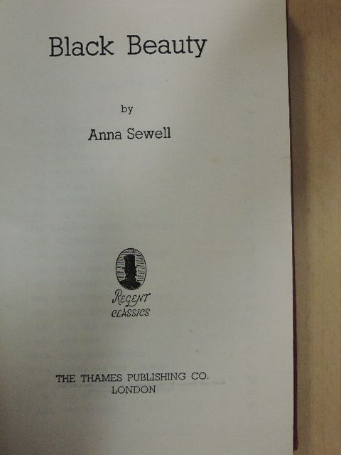 Anna Sewell - Black Beauty [antikvár]