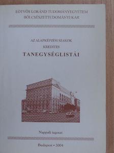 Az alapképzési szakok kredites tanegységlistái [antikvár]