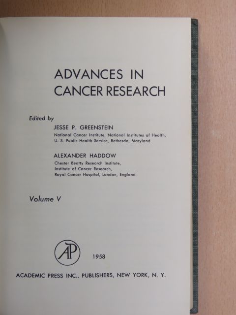 Charles Berman - Advances in Cancer Research 5. [antikvár]