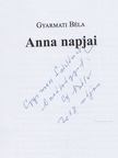 GYARMATI BÉLA - Anna napjai (dedikált) [antikvár]