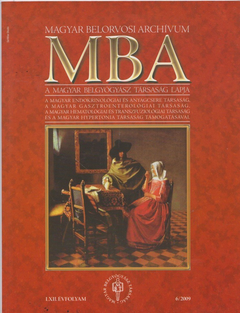 Dr. Szathmári Miklós - Magyar Belorvosi Archívum 2009/6 [antikvár]