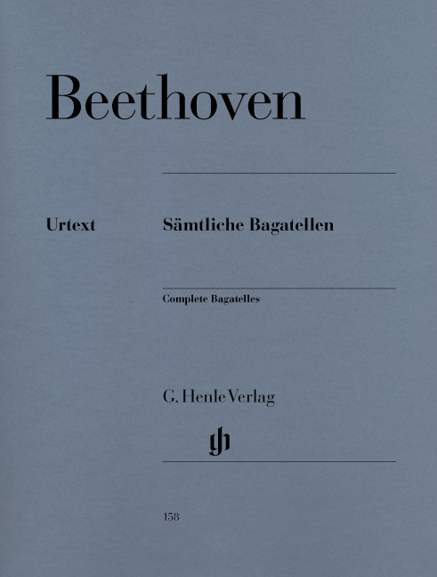 BEETHOVEN - SAEMTLICHE BAGATELLEN FÜR KLAVIER URTEXT (IRMER/LAMPE)