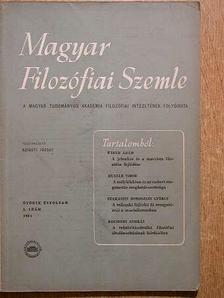 Huszár Tibor - Magyar Filozófiai Szemle 1961/5. [antikvár]