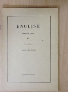 Dr. Bíró Lajos Pál - English II. [antikvár]