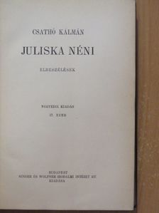 Csathó Kálmán - Juliska néni [antikvár]