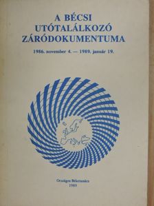A Bécsi utótalálkozó záródokumentuma [antikvár]