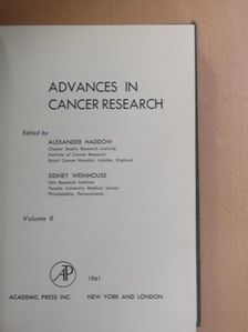 A. J. S. Davies - Advances in Cancer Research 6. [antikvár]