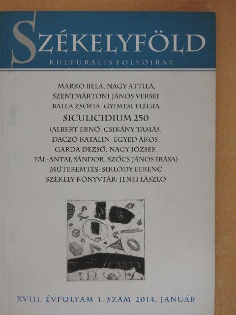 Albert Ernő - Székelyföld 2014. január [antikvár]