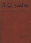 Stenczer Ferenc - Szójegyzékek [antikvár]