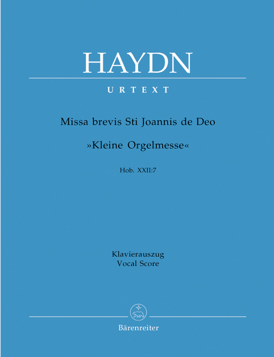 HAYDN J. - MISSA BREVIS STi JOANNIS DE DEO, KLEINE ORGELMESSE HOB.XXII:7 KLAVIERAUSZUG
