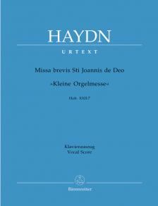 HAYDN J. - MISSA BREVIS STi JOANNIS DE DEO, KLEINE ORGELMESSE HOB.XXII:7 KLAVIERAUSZUG