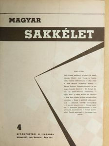 Androvitzky Károly - Magyar Sakkélet 1964. április [antikvár]