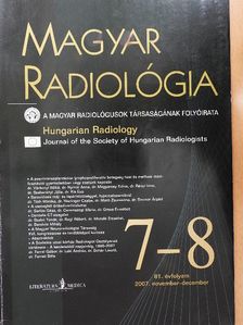 Dr. Lombay Béla - Magyar Radiológia 2007. november-december [antikvár]