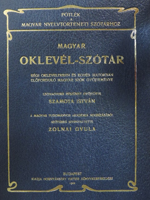 Magyar oklevél-szótár [antikvár]
