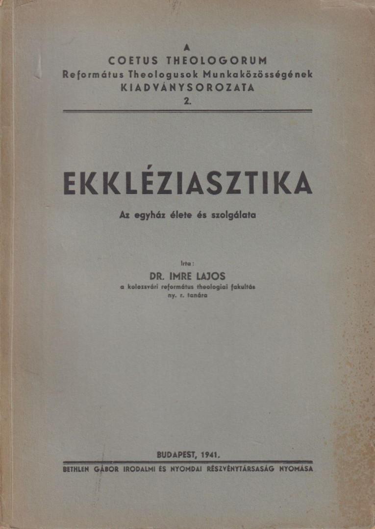 Dr. Imre Lajos - Ekkléziasztika [antikvár]