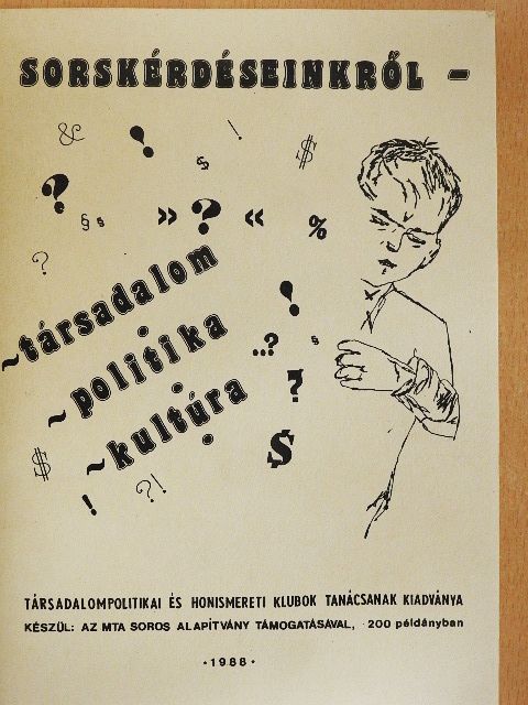 Benda Kálmán - Sorskérdéseinkről [antikvár]