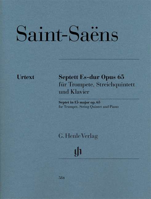 SAINT -SAENS - SEPTETT ES-DUR OPUS 64 FÜR TROMPETE, STREICHQUINTETT UND KLAVIER