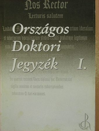 Országos Doktori Jegyzék I. [antikvár]