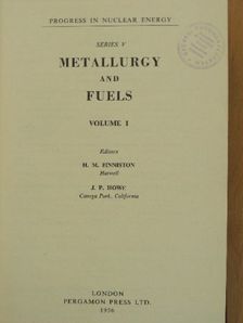 Metallurgy and Fuels I. [antikvár]