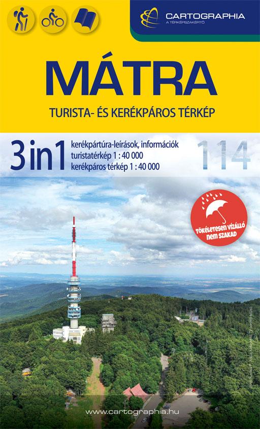 Cartographia - 103 - Mátra 3in1 túrázóknak és kerékpárosoknak
