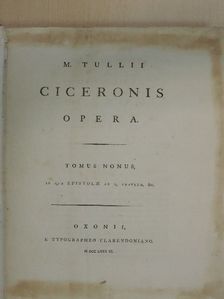 Cicero - M. Tullii Ciceronis opera IX. (töredék) (rossz állapotú) [antikvár]
