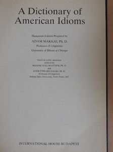 A Dictionary of American Idioms [antikvár]