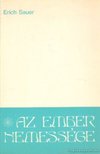 Sauer, Erich - Az ember nemessége [antikvár]