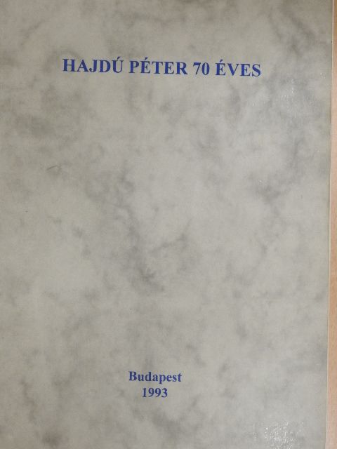 A. Molnár Ferenc - Hajdú Péter 70 éves [antikvár]