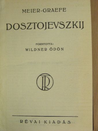 Meier-Graefe - Dosztojevszkij [antikvár]