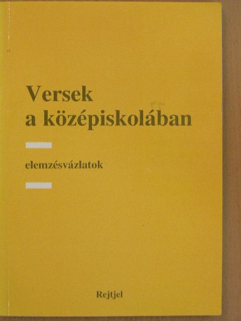 Elszeszer Valéria - Versek a középiskolában [antikvár]
