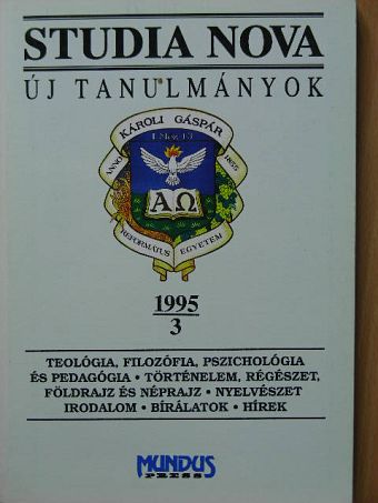 Bertha Csilla - Studia Nova 1995/3. [antikvár]