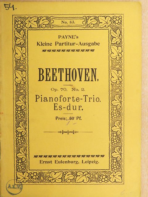 Beethoven - Trio No. 5 [antikvár]