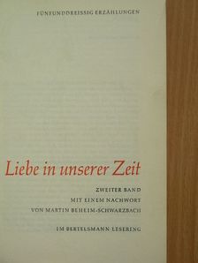 Heinz Barüske - Liebe in unserer Zeit II. [antikvár]