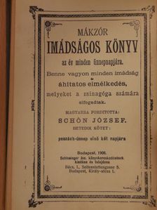 Mákzór imádságos könyv az év minden ünnepnapjára VII. [antikvár]