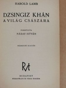 Harold Lamb - Dzsingiz khán [antikvár]