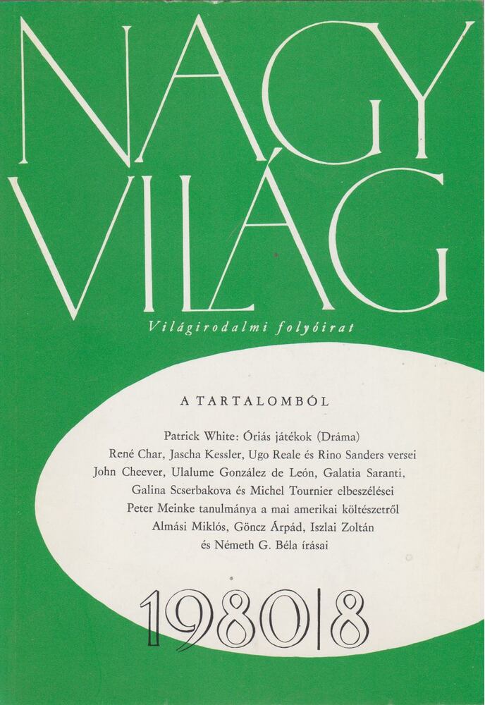 KÉRY LÁSZLÓ - Nagyvilág 1980/8 [antikvár]