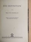 Walter Dubislav - Die Definition [antikvár]