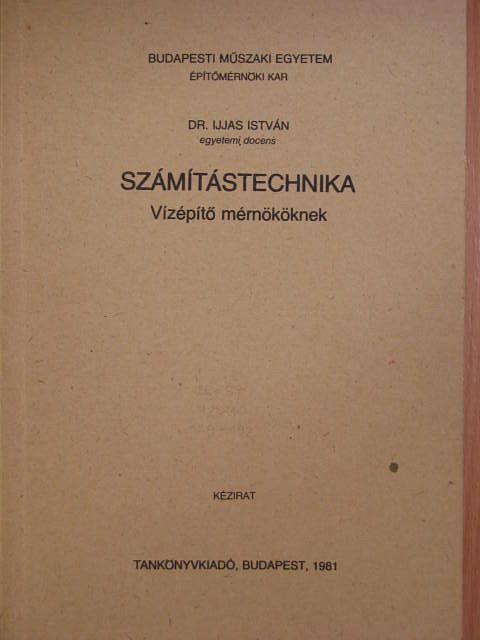 Dr. Ijjas István - Számítástechnika [antikvár]