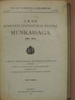 A M. Kir. Központi Statisztikai Hivatal munkássága [antikvár]