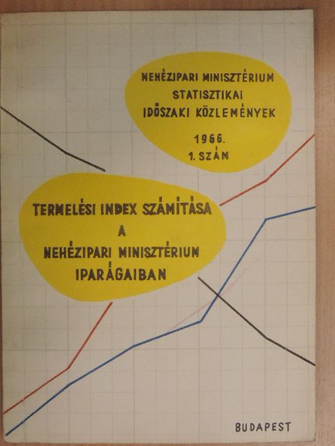 Nehézipari Minisztérium Statisztikai Időszaki Közlemények 1966/1. [antikvár]