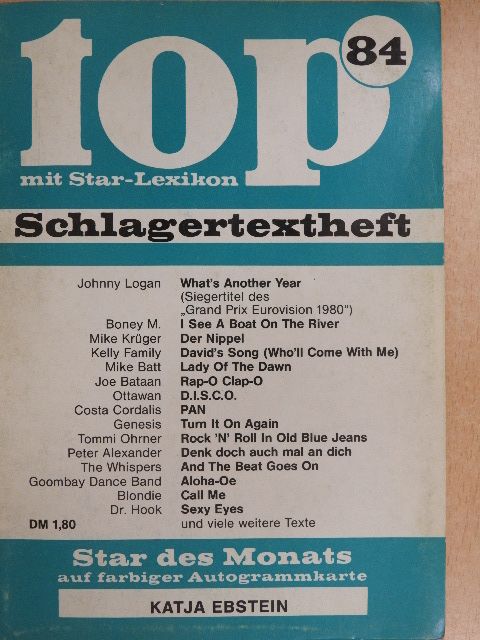 Leon Sylvers - Top Schlagertextheft 84 [antikvár]