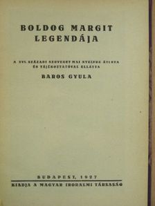 Boldog Margit legendája [antikvár]
