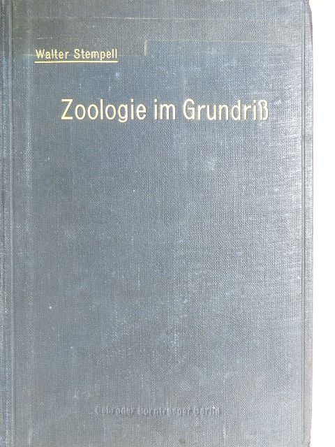 Dr. Walter Stempell - Zoologie im Grundriss [antikvár]