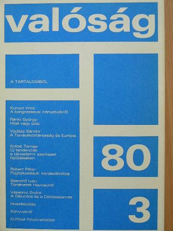 Csanádi Gábor - Valóság 1980. március [antikvár]