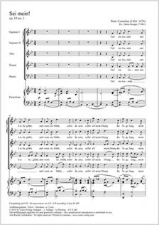 CORNELIUS, PETER - SEI MEIN! OP.15 NO.1