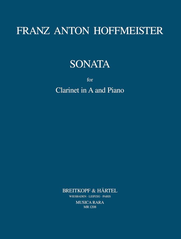 HOFFMEISTER - SONATA FOR CLARINET IN A AND PIANO